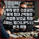 투자 받은 소상공인에게 최대 2억원의 사업화 보조금 지원하는, 립스(LIPSⅡ) 본격 시행