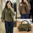 여름에 어울리는 투명 가죽백 | 자라 스웨이드 자켓, 가방 후기 (스웨이드 봄버 재킷, 가죽 볼링백)