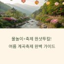 두류공원관리사무소 | 물놀이+축제 원샷투킬! 6~7월 계곡축제 힐링여행 3곳 완벽공략 | 무료입장+야간조명까지 이번 여름 대박...