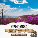 2026 전남 광양 백운산 국사봉 철쭉축제 일정 주차 총정리
