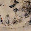 [옛 그림속 우리나무] 신윤복 ＜문종심사(聞鍾尋寺)＞ 속 느릅나무 이미지