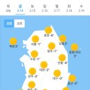 오늘의 날씨 🌞☔️☃️ , 2025년 2월 14일 금요일 이미지