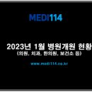 2023년 2월 의원/병원개원 현황 (리스트)