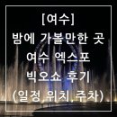 여수엑스포 1# | 여수 밤에 가볼만한 곳 여수엑스포 빅오쇼 후기 (일정,시간,위치,주차)
