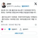 기아 김도영 최소경기 최연소 100득점 기록 이미지