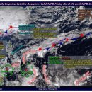 [보라카이환율/드보라] 3월 11일 보라카이 환율과 날씨 위성사진 및 바람 상황 이미지