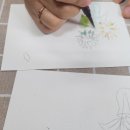 플러스펜 수채화 캘리그라피 이미지