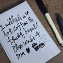 영어 캘리그라피 이미지
