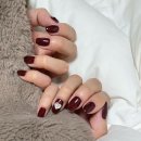 장유 율하 신상 네일샵 :: 시나몬네일 (버건디 원컬러 내돈내산 후기💅🏻)