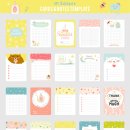 Cute planners and stickers set zip 이미지