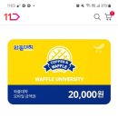 11번가 와플대학 20,000원 금액권 (우주패스 16910원,일반구매 17800원) 판다 이미지