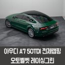 오토오아시스 논현신도시점 | 용인랩핑 아우디A7전체랩핑 오토벨벳 레이싱그린 시공후기
