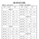 3월 성경 말씀 읽기 목차 이미지