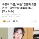 유튜버 카광, '이혼' 강유미 조롱 논란…양악수술 희화화까지 이미지