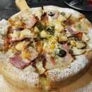 맥주를 구한 피자 이미지