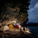 고성공룡시장 화장실 | 고성 쥬라기 백패킹🦖 1억년 전 공룡 발자국 옆에 텐트치기