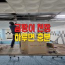 용산-현장-383 | 수영장천장마감재교체 하루 시공 사례
