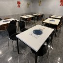 송선로R1-9 | 구미 업소용 테이블 탁자 상판 타공 1구부탄렌지 로스타 고기불판 세팅 후기