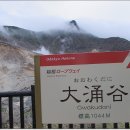 일본 하코네 활화산 분화구 이미지