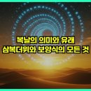 삼복마트 | 복날의 의미와 유래: 삼복더위와 보양식의 모든 것