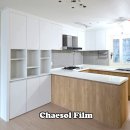 961 | 동탄 신안 인스빌리베라 인테리어 필름 주방 , 아트월 시트지 시공 후기 - 영림 ps170, pw961, px454-2