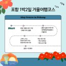 이강게스트하우스 | 포항 겨울여행 1박2일코스(포항 당일여행 코스도가능)ㅣ구룡포, 일본인가옥거리, 죽도시장, 영일대야경