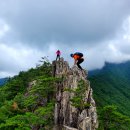 천은사에서 쉰움산(670m)으로 올라 능선삼거리에서 두타산 무릉계곡으로 내려오는 코스 이미지
