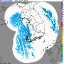 실시간 레이더 영상및 대기 흐름 이미지