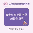 챗 GPT의 이해 | 한국여성장애인연합 "효율적 업무를 위한 AI활용 교육" 챗GPT강사 고명신 출강 후기