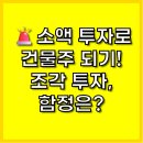 코리아부동산중개 | 소액으로 건물주? 부동산 조각 투자 플랫폼 현황과 투자 시 유의점 (2025년 5월)