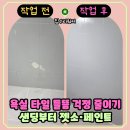 별무리경기도장 화장실 | 용인 보원 아파트, 화장실 타일 페인트칠 작업 과정