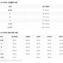 남성 티셔츠 JP 사이즈 표 (HTML) 이미지