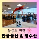 [울릉도 맛집] 울릉도 오징어 모둠회 "정수산", "독도 새우ㆍ만금물산", 갯바위 횟집 맛있는 방문 후기