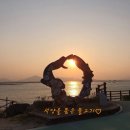 석양을 품은 물고기 이미지