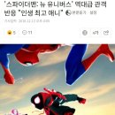 '스파이더맨: 뉴 유니버스' 역대급 관객반응 "인생 최고 애니" 이미지
