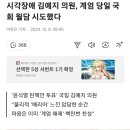 시각장애 김예지 의원, 계엄 당일 국회 월담 시도했다 이미지