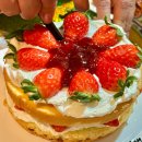 보람프라자 | 검단레터링케이크 차모모카페 빅토리아 딸기 후기 (엄마 생일)