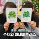 수채화(오후) | 포항 수채화 원데이클래스 후기-자매가 함께 한 힐링의 시간
