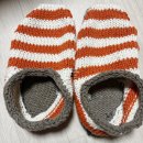 대바늘 뜨개 | 세일러 슬리퍼 FO 대바늘 뜨개 펠팅 후기