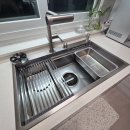 (SM)광택 | 사각 싱크볼 교체 후기: 프로맘 멀티 싱크볼 실크스톤 SM860 엠보