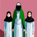 이슬람교 히잡, 니갑, 차도르, 부르카 차이점 이미지