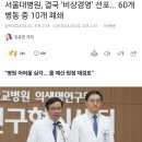 서울대병원, 결국 ‘비상경영’ 선포... 60개 병동 중 10개 폐쇄 이미지