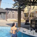 프레젠트 100 펜션 | 펜션 수영장가서도 입어본 엑스블루 수영복