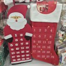 패브릭 아트(천아트) | 기능성 아트 다이소 패브릭 산타 캘린더 24개 포켓으로 연말 잡동사니 완벽 수납
