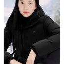 코오롱 스포츠 여성 중기장 벨티드 다운 쿠치 다운 패딩 JKJDW23252BLK