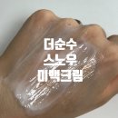 더크림 | 더순수 스노우 미백크림 후기