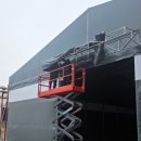 오성산단로 | 안산 고소작업대(발판 5.8M)대여 현장 - 천막설치, 깔끔하게 작업 완료!!