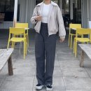 [비바브라운] 85-VIVA040 유틸리티 레더 자켓 아이보리 후기 🖤 빈티지한 오버핏 매력!