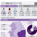 전국 코로나19 확진자 현황 (3/3 0시기준) 이미지