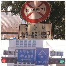 사거리 표지판 이미지